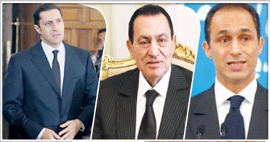 "الجنايات" تواصل اليوم نظر استشكال مبارك ونجليه ضد الحجز على 61 مليون جنيه