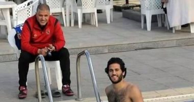 مروان محسن يبدأ مرحلة التأهيل فى حمام السباحة