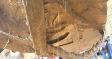 ننشر صور النقش الأثرى على تمثال رمسيس الثانى بالمطرية