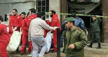 بالصور.. ارتفاع حصيلة ضحايا الهجوم الانتحارى فى دمشق إلى 15 قتيلا