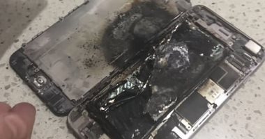 بالفيديو والصور.. انفجار هاتف "آيفون 6 بلس" أثناء إصلاحه بمتجر أسترالى 