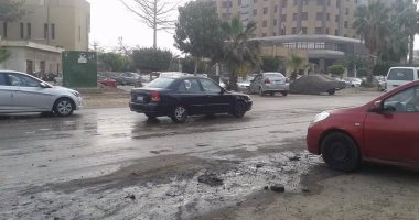 شكوى من انتشار مياه فى شارع حسن المأمون بمدينة نصر