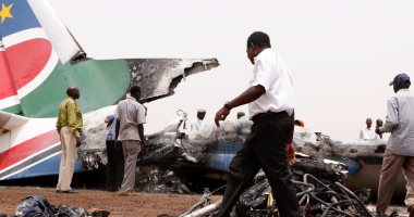 ننشر أول صور لتحطم طائرة بأحد مطارات جنوب السودان ونجاة جميع الركاب