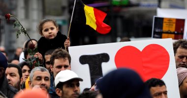 بالصور.. وقفة فى بروكسل لإحياء ذكرى الهجمات الإرهابية عام 2016
