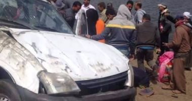 مصرع شخص وإصابة 2 بحادث انقلاب سيارة ببنها