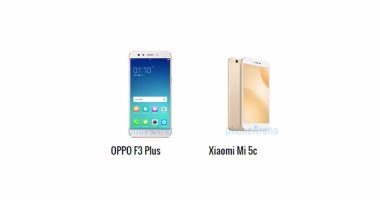 بالمواصفات.. أبرز الفروق بين هاتفى OPPO F3 Plus وXiaomi Mi 5c
