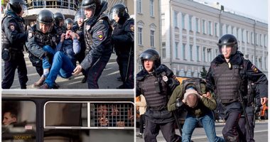 الشرطة الروسية تعتقل أكثر من 700 متظاهر فى موسكو