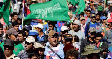 بالصور.. تظاهرات للمزارعين فى باراجوى للمطالبة بإصلاحات