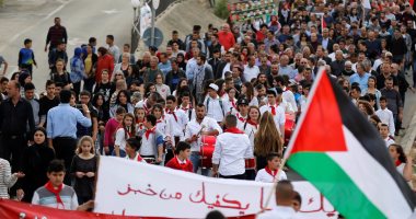الفلسطينيون ينظمون وقفة أمام الأمم المتحدة تنديدا بحصار غزة