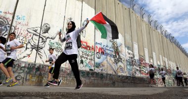 بالصور.. 6 آلاف متسابق يشاركون فى ماراثون فلسطين الدولى الخامس
