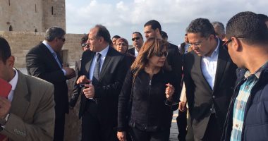 رئيسة "سياحة البرلمان" ترافق وزير الآثار فى زيارة صان الحجر الأثرية
