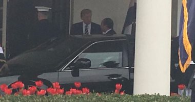 بالصور.. الرئيسان السيسي وترامب سيرا على الأقدام أمام البيت الأبيض