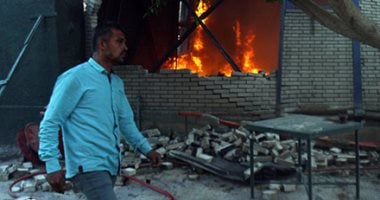 بالفيديو والصور.. مدير أمن القاهرة يتفقد نادى الجزيرة.. والحماية المدنية تسيطر على الحريق