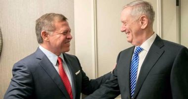 العاهل الأردنى يلتقى وزير الدفاع الأمريكى فى واشنطن
