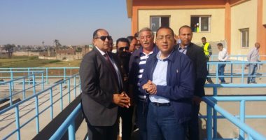 بالصور.. وزير الإسكان يفتتح محطة مياه شطورة بسوهاج