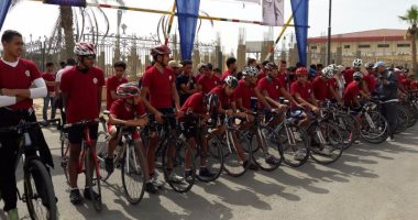 إنطلاق ماراثون دراجات وجرى فى يوم الوفاء بالسويس