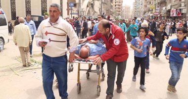 الصحة: خروج 22 حالة من مصابى حادث كنيسة طنطا من المستشفيات بعد تحسن حالتهم