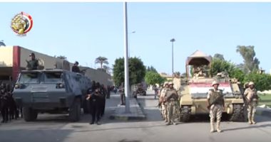 "معلومات الوزراء" ينشر فيديو تأمين القوات المسلحة والشرطة لدور العبادة