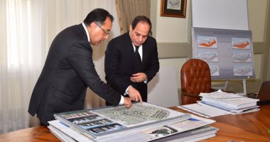 بالصور.. الرئيس السيسى يوافق على المخطط العام المقترح لمدينة العلمين