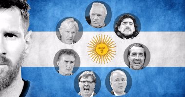  بالصور.. 7 مدربين قادوا ميسي فى منتخب الأرجنتين