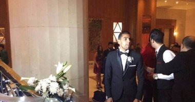 نجوم الأهلى ينشرون صور حفل زفاف مؤمن زكريا