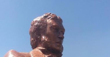 إزاحة الستار عن تمثال ألكسندر بوشكين بحديقة الحرية