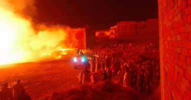 الحماية المدنية تسيطر على حريق 20 طن مخلفات بالمنطقة الحرة بالإسماعيلية 