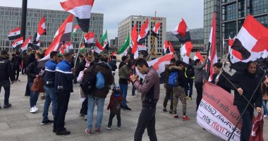 جماعة الأحواز انفصالية تتظاهر فى ألمانيا ضد إيران