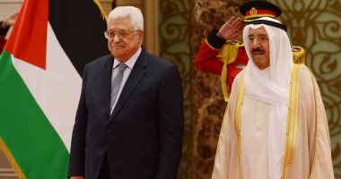 بالصور.. أمير الكويت والرئيس الفلسطينى يناقشان تعزيز العلاقات الثنائية