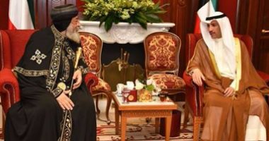 بالصور.. رئيس مجلس الأمة الكويتى يستقبل البابا تواضروس الثانى