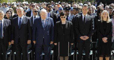 بالصور..نتنياهو والرئيس الإسرائيلى ومستشار النمسا يشاركون بإحياء الهولوكوست