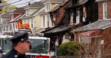 بالصور.. مصرع 5 أشخاص فى حريق منزل بنيويورك