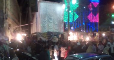 بالصور.. آلاف من الطرق الصوفية يشاركون في الليلة الختامية للفولى بالمنيا