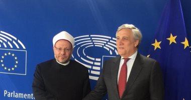 مفتى الجمهورية لرئيس البرلمان الأوروبى: ننشر الوسطية وندافع عن الإسلام