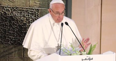بالفيديو والصور.. بابا الفاتيكان يدعو للمصريين بالسلام والازدهار.. ويختم كلمته بـ"تحيا مصر"