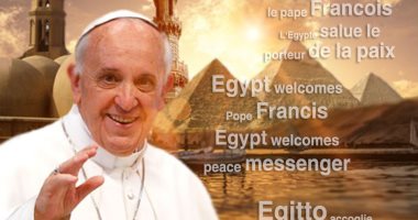 قناة تليفزيونية تنشر رسائل ترحيب الشعب المصرى بزيارة البابا فرانسيس