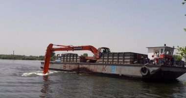 بالصور .. تنفيذ 31 حالة إزالة على نهر النيل في الزرقا بدمياط