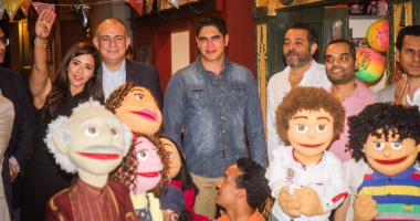 فريق مسلسل "زووو" يحتفل بانتهاء تصويره لعرضه على ON E بحضور أبو هشيمة