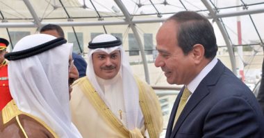بالصور.. الرئيس السيسي يصل الكويت فى جولة خليجية تشمل البحرين