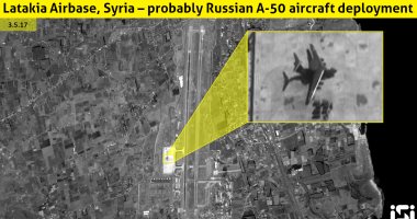 أقمار صناعية إسرائيلية تلتقط صور لطائرة روسية بقاعدة "حميميم" فى اللاذقية