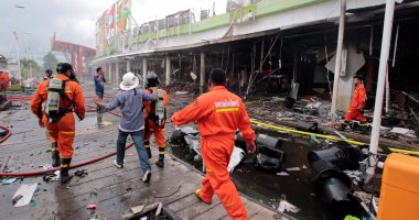 بالصور..إصابة 42 شخصا فى انفجار قنبلة بمتجر جنوب تايلاند