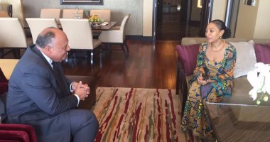 "سامية نكروما" تلتقى وزير الخارجية بمقر إقامته فى غانا