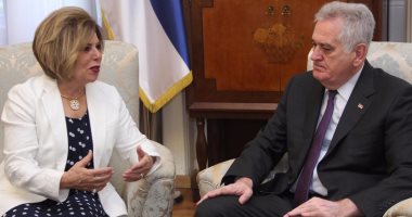 رئيس صربيا يعلن دعم بلاده لترشيح مشيرة خطاب لليونسكو