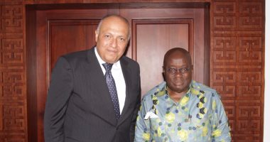 شكرى يسلم رسالة من السيسي إلى رئيس غانا لبحث تعزيز التعاون الثنائى