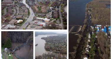 الفيضانات تغمر مئات المنازل فى كندا والسلطات تخلى بعض البلدات