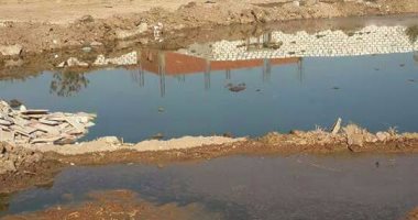 بالصور.. قارئ يشكو من إغراق مياه الصرف لقرية أبوصير ببنى سويف