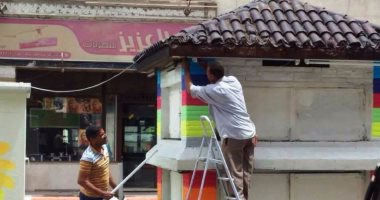بالصور .. محافظة سوهاج تطلق مبادرة لتلوين وتجميل الشوارع