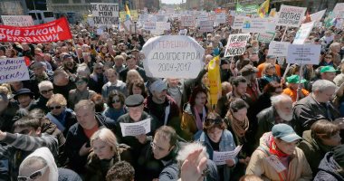 مظاهرات احتجاجية فى موسكو على استبعاد المعارضة من الانتخابات البلدية