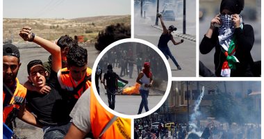 اشتباكات بين فلسطينيين وقوات الاحتلال خلال إحياء ذكرى النكبة