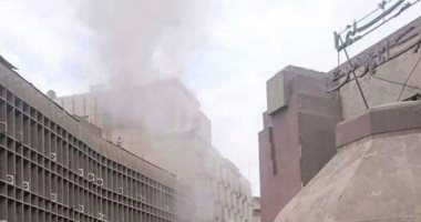 مدير أمن القاهرة ينتقل لموقع حريق مبنى تأمينات وسط البلد
